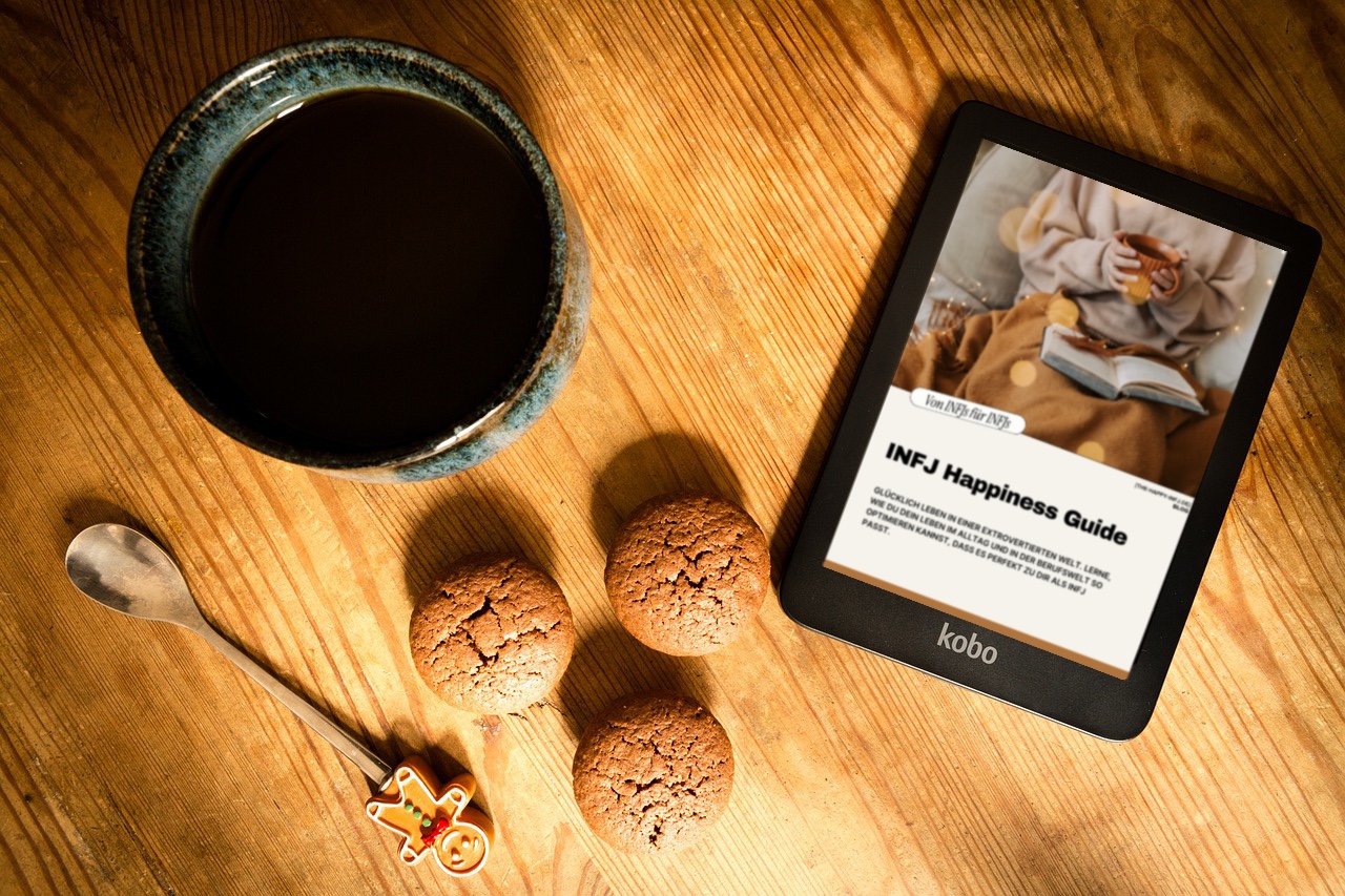 INFJ Happiness Guide Ebook on Tablet Reader