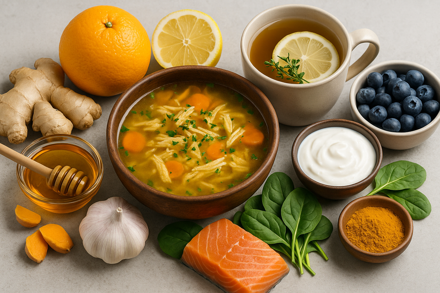 Immunsystem stärken und Essen bei Erkältung