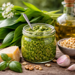 Einfache Bärlauchrezepte gesucht? Schnelles Bärlauchpesto Rezept einfaches Bärlauchpesto Rezept